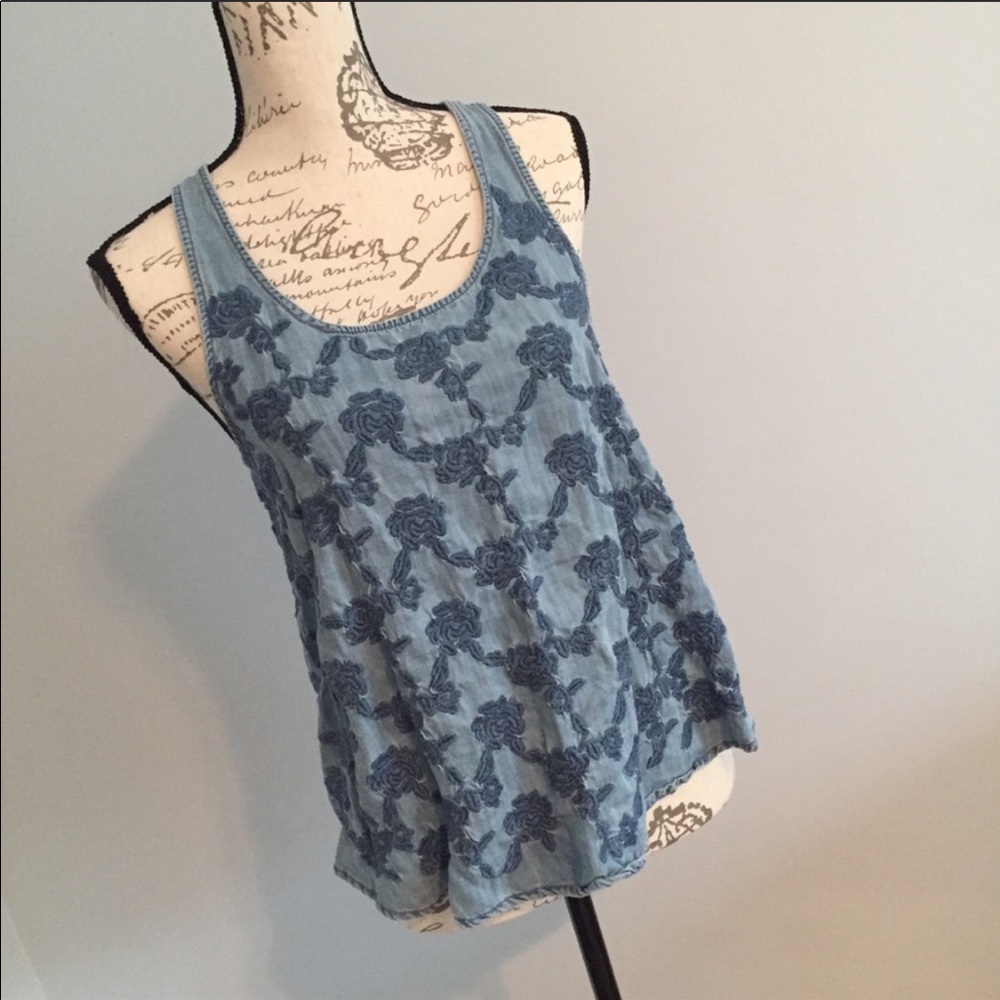 A&F Denim Tank Top